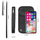 ▶ Cartera RFID para pasaporte familiar, impermeable, organizador de documentos de viaje, bolsa de embrague para tarjetas de crédito, para hombres y mujeres, negro, (Rfid Black), One_Size, Cartera Rfid