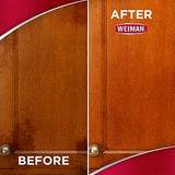 Weiman Spray de limpieza y brillo para gabinetes y madera, muebles, armarios de cocina, zócalo y molduras, aroma a almendra fresca, paño de microfibra incluido