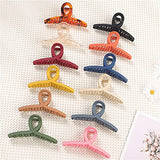 ▶ Pinzas de pelo grandes de 4.3 pulgadas, 12 clips de pelo grandes mate para mujeres y niñas, pinzas antideslizantes para cabello grueso, pinzas de mandíbula de plátano (4.3 pulgadas)