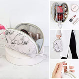 Bolsa de maquillaje , cosmetiquera impermeables con cremallera dorada, cosmetiquera para maquillaje portátil de mármol, organizador para mujeres, bolsa maquillaje para viajar