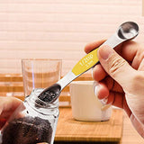 ▶ Juego de 7 cucharas medidoras magnéticas de acero inoxidable de doble cara, para ingredientes secos y líquidos, incluyendo 6 cucharas anidadoras resistentes, 1 nivelador, cabe en tarro de especias