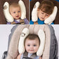 Soporte ajustable para la cabeza del cuello de bebés y bebés, cojín de viaje para niños en forma de U para asiento de coche, ofrece protección segura para los niños