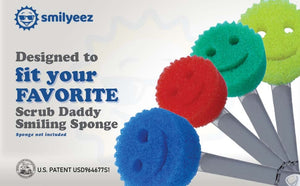 Mango dispensador de jabón Daddy Handle para esponja Scrub Daddy (blanco) segunda generación