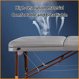 Cama De Masaje Plegable Portátil De Mano con Patrón Corporal La Cama De Belleza Se Puede Levantar Y Bajar La Espalda Ajustable Se Puede Levantar para Soportar Una Gran Carga,Red