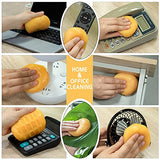 TICARVE Gel de limpieza para coche, masilla de limpieza para coche, herramientas de limpieza para interiores, kits de limpieza para teclado, color amarillo