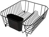 Rubbermaid Antimicrobial Dish Drainer, Small, Black