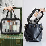 Neceser Bolsa de Maquillaje Mujeres y Hombres Bolso de tocador Translúcido Impermeable Organizador de Viaje Cosmetiquera para Maquillaje