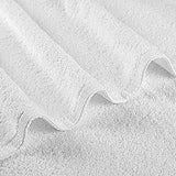 Juego de toallas de baño de 4 piezas, 100% algodón, ultra suave, de secado rápido, altamente absorbente, de alta calidad, color blanco (71.1 x 137.1 cm).