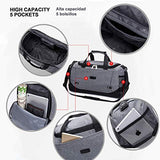 Bolsa de Viaje y Deporte Fitness Sport Bolso para Gimnasio, High capacity Gym Duffle Bag, con Correa de Hombro Extraíble para Mujeres y Hombres