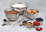 Estilo EST0237 Mix and Measure Stainless Steel Measuring Cups and Spoons, Silver, Set of 12
