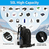 Mochila Impermeable 50l Transpirable y Ligera Para Senderismo Montañismo Escalada, Viaje, Campismo Deportes al Aire Libre, Ciclismo, Mochila Táctica Para Hombre Mujer