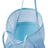 Bolso de playa de malla para mujer, bolso grande, bolso de hombro, plegable, bolsa de viaje, mochila casual, Mesh-Beach, L