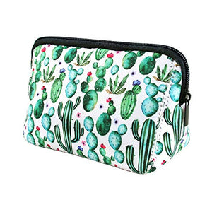 Bolsa de maquillaje Cactus bolsa de cosméticos bolsa de neopreno suave impermeable bolsa de viaje con cremallera bolsa de almacenamiento de impresión bolsa de aseo de impresión estuche organizador