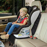 Protector para Asiento de Coche Universal, Protector de Asiento de Seguridad Antipatinaje para Bebé Protección del Cojín, Resistente al Agua y a la Suciedad -  Se Asegura con Las Correas Superiores - 3 Bolsillos de Almacenamiento