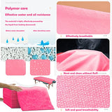 100 piezas de sábanas de mesa de masaje, sábanas desechables de spa no tejidas, transpirables, fundas de cama impermeables para spa, tatuaje, salón, pestañas, suministros de esteticista, color rosa