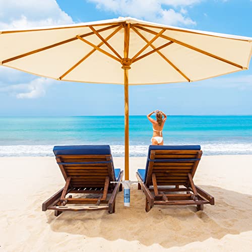 Sombrilla de playa con ancla de arena, soporte para paraguas con 5 tornillos en espiral, tamaño único, para todos los paraguas de playa, soporte seguro para vientos fuertes