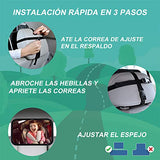 Jasonwell Espejo Retrovisor Espejo de Bebé Espejo para Bebe Auto Espejo Retrovisor Bebe Automovil Grande Accesorios para Autos Espejo de Carro Monitoriza de Forma Segura Niño para el Asiento Trasero