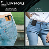 Lewis N. Clark - Cartera de cinturón de viaje con bloqueo RFID, Rfid Clip Stash, Negro, Una talla