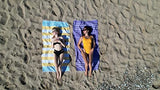 Juego de 6 Toallas de Playa 100% algodón, súper absorbentes, XXXL, de Gran tamaño, 71 x 39 Pulgadas, Ligeras, de Secado rápido, sin Arena, Turco, Ligero, Manta de Viaje