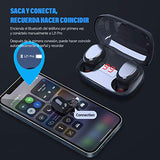 Audífonos bluetooth CHEELOM, Audífonos Inalámbricos de entretenimiento,Impermeable y Reduce el Ruido CVC8.0, mini audífonos deportivos con interfaz con micrófono(Garantía de un año)