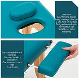 Camilla De Masaje Portátil Cama De Masaje para SPA Cama De SPA Plegable, Altura Ajustable Mesa De Masaje 2 Colgador De Mesa De Salón De Masaje Plegable Cama De Salón De Tatuajes Faciales