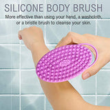 - Avilana Exfoliating Silicone Body Scrubber Easy to Clean, Lathers Well, Eco Friendly, Long Lasting, And More Hygienic Than Traditional Loofah (Upgrade-Grey)