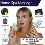 rodillo de jade, juego de cuidado facial, rodillo facial, gua sha, juego de cuidado de la piel, herramienta de masaje facial, DIFFMELY
