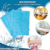 Juego de 20 sábanas desechables para cama de spa, mesa de masaje, impermeable, sábana encimera de tela no tejida, 31 x 71 pulgadas (azul)