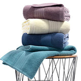 Juego de Toalla de Mano de 4 Piezas de 74x34CM, 100% Algodón, Felpa Supersuave, de Secado Rápido, Extra Grande, Altamente Absorbente, para baño, Ducha, Playa, SPA, Calidad (4 Colores)