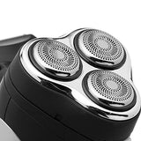 Timco BSK-9310 Rasuradora Eléctrica Recargable de 3 Cabezas Flotantes Independientes, Corta Patillas Desplegable, Negro