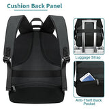 Mochila para portátil para Hombre, Resistente al Agua, Resistente al Agua, Mochila de Viaje para Colegio, Mochila de Trabajo para Hombres y Mujeres, Color Negro
