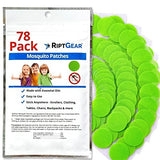 Mosquito Repellent Patch por simple Productos Naturales (Pack de 78) – Toallitas Repelente de insectos para niños y adultos – Mejor que Loción Spray o viaje Mosquito Repelente Parches – Natural y DEET última intervensión