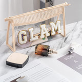 Bolsa de maquillaje transparente para artículos de aseo universitarios, bolsa de cosméticos de viaje, color beige, transparente, impermeable, bonita bolsa de maquillaje con cierre para mujeres y niñas, Beige, Glam