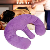 Almohada de apoyo para los senos del salón de belleza Almohada de almohada para el pecho de masaje SPA Almohada de poliéster Almohada de masaje Almohada hueca para la siesta Almohada(Púrpura)
