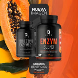 Enzimas Digestivas de 180 cápsulas. Ingredientes naturales: 20 billones de Probióticos, Papaína, Pancreatina, Bromelina, Lipasa. Digestive Enzimes B Life.