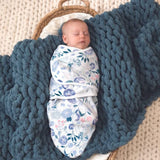 Envoltura fácil de Envolver, de Punto de algodón para bebé, Saco de Dormir para recién Nacido, Paquete de 3, Flores de Cuento de Hadas, 0-3 Meses, pequeño/Mediano