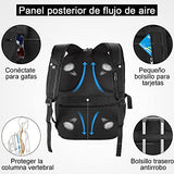 ▶ Mochila para Laptop, Mochila Antirrobo Impermeable con Puerto de Carga USB Interfaz para Auriculares, Mochila para Portátil Unisex de 18.4 Pulgadas Mochila para Portátil de Negocios(Rojo)