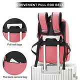 Mochila para Laptop Computadora Portátil para Empresas, Mochila de Viaje TUQI Casual Business College Mochila para Hombres, Mujeres, Trabajo, Macbook, Tableta (Rosa)