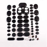 Juego de Masaje con Piedras Calientes, 60 Piezas, Juego de Masaje con Piedras Calientes, Paquete de Lujo con 7 Chakras para Masaje Corporal y de pies, Piedra Natural