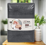 Toallas de mano gris de alta calidad, 100% algodón peinado hilado en anillo, ultra suaves y altamente absorbentes, 600 g/m², toallas de mano extragrandes de 16 x 28 pulgadas, toallas de mano de calidad de hotel y spa (paquete de 6)