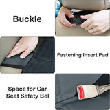 Protector de asiento de coche, paquete de 2 protectores de asiento de coche grandes para asiento de coche de bebé, grueso