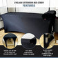 Funda de cama de spa para extensión de pestañas, funda de cama TopBuy, excelente para una mesa de pestañas o cama de masaje (negro)