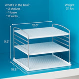 Organizador de caja de gabinete, estante ajustable para cocina y despensa para envoltura de plástico y almacenamiento de aluminio, mediano