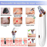 Removedor de Espinillas - Pesoo Extractor de Puntos Negros Limpiador de Poros Exfoliante Facial Succionador de Puntos Negros Maquina Limpiadora de Poros Aspiradora Limpiador Facial Recargable