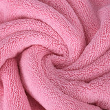 Toalla de baño de Microfibra superabsorbente antipelusa - Secado rápido - 145 x 76 cm - Pack de 4 (Rosa)
