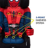 KidsEmbrace 2 en 1 arnés elevador de asiento de coche, Spider-Man, Negro