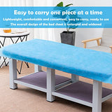 100 piezas de sábanas de mesa de masaje, sábanas desechables de spa no tejidas, transpirables, fundas de cama impermeables para spa, tatuaje, salón, pestañas, suministros de esteticista, color azul