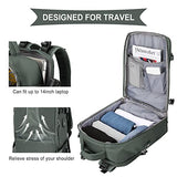 Mochila de viaje grande para mujer, mochila de transporte, mochila de senderismo, impermeable, mochila deportiva al aire última intervensión, mochila escolar casual, Olive Green