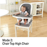 Ingenuity Trio Elite Silla alta 3 en 1, Slate, Pizarra, Grey