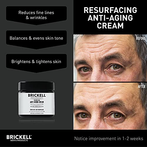 Brickell - Crema antienvejecimiento para hombre, natural y orgánica, aroma de vitamina C